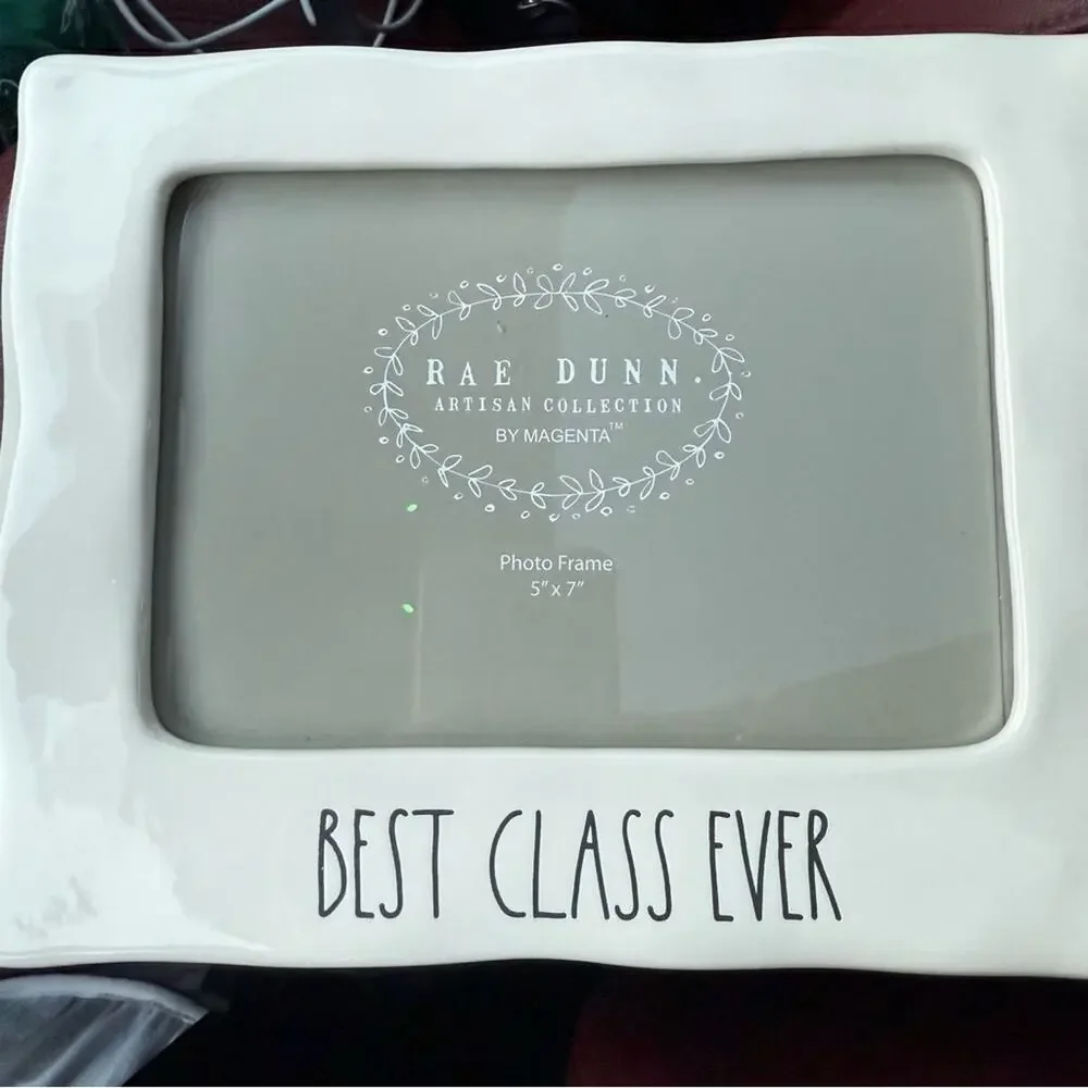 Rae Dunn Cream Photo Frame with Best class ever